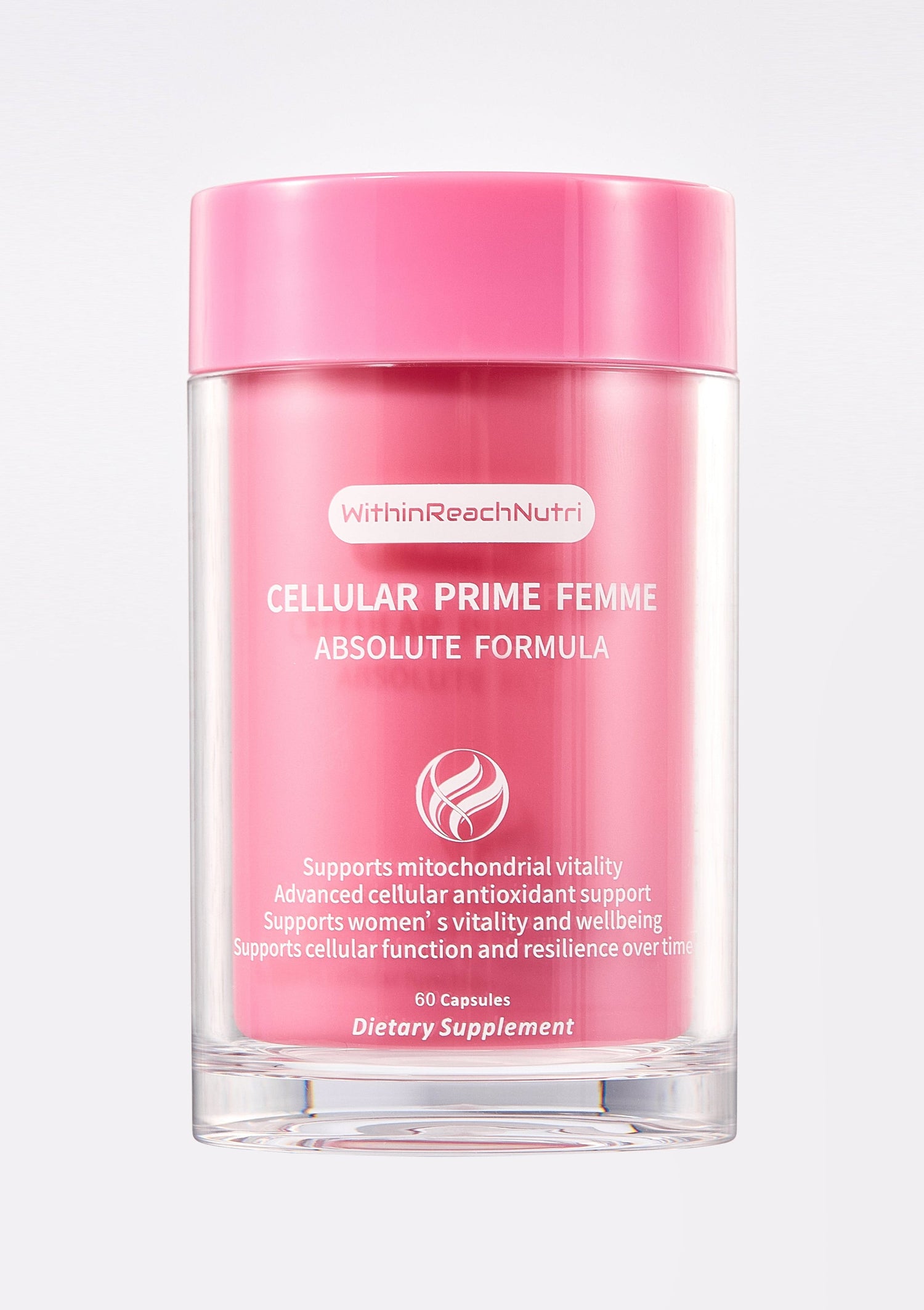 WithinReachNutri Cellular Prime Femme | L-Ergothioneine &amp; S-Equol  | 60 Capsules